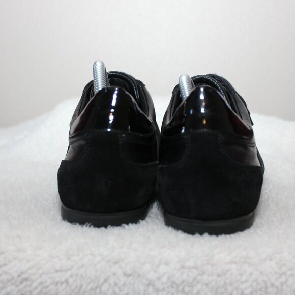 Allesandro Dell'Acqua Mens Black Leather Suede Low Trainers Shoes Size EU42 - Picture 6 of 13